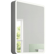 Spegelskåp FOCCO Mia grå matt 60x70x11,5 cm LED IP 44
