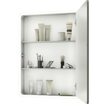 Spegelskåp FOCCO Mia grå matt 60x70x11,5 cm LED IP 44