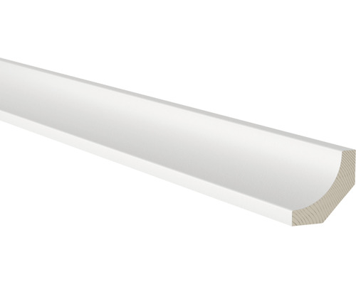 Hålkälslist furu EHL PROLIST 15x43x4400mm kritvit S 0500-N Kvartstav av trä