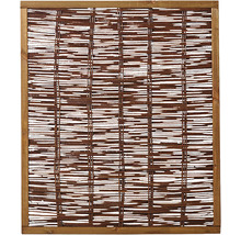 Insynsskydd av pil med träram