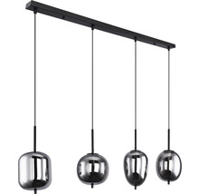 Pendellampa GLOBO Blacky 4xE14 svart