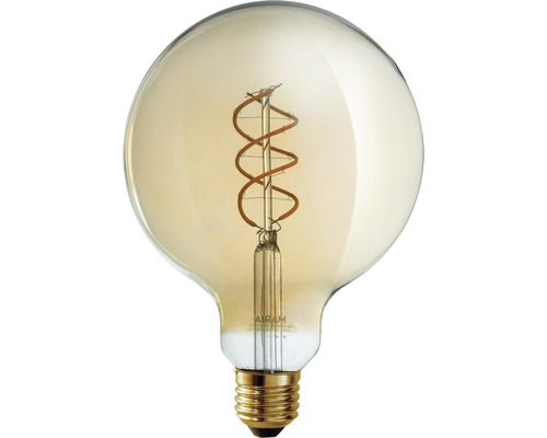 Globlampa LED E27 4,9W 400lm 2200K G125 filament dimbar amber
