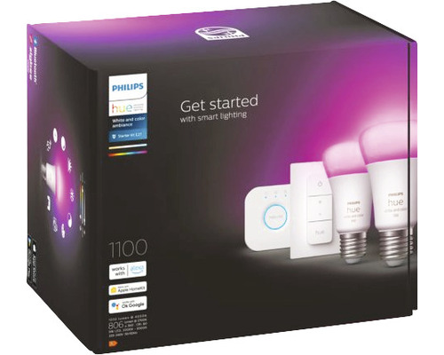 Philips Hue White and Color Ambiance Startpaket förpackning