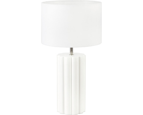 Bordslampa MARKSLÖJD Column E14 1-lågig vit/vit