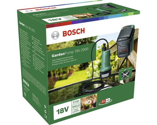 Bosch Garden Pump 18V-2000 sladdlös regnvattenpump i kartong