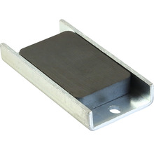 Magnetisk dörrstopp med metallhölje