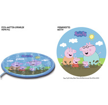 Peppa Pig poolmatta sprinkler med Peppa Pig motiv