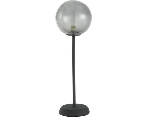 Bordslampa ORIVA Como G9 svart/rökfärgat glas