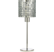 Bordslampa med mosaikskärm och metallfot