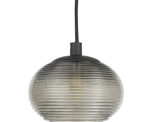 Fönsterlampa ORIVA Nova G9 Ø 115mm svart/rökfärgat glas