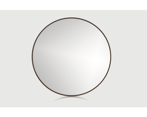 Spegel CORDIA round line brun 40 cm