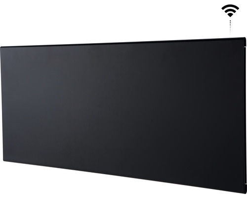 Svart infraröd värmare med WiFi-symbol