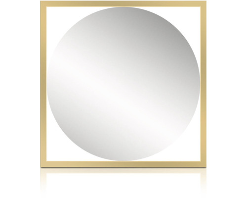 Spegel CORDIA Quadro line guld 635x635 mm