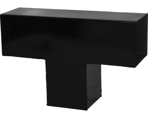 Förlängningsbeslag PLUS Cubic enkel för 9x9cm stolpar svart