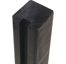 Profilerad trästolpe med spår