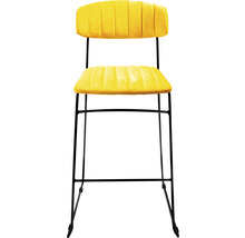 Barstol med ryggstöd och metallram