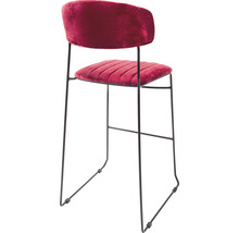 Stoppad stol med metallram