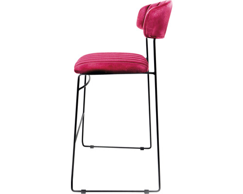 Barstol med ryggstöd och metallram