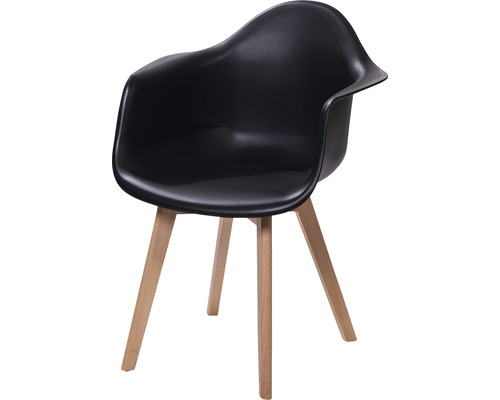 Svart stol med träben