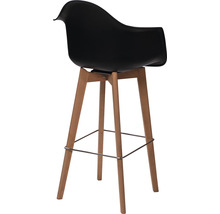 Barstol med armstöd och träben