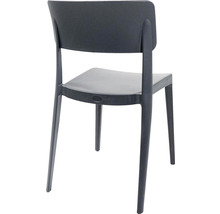 Stol av plast, bakifrån