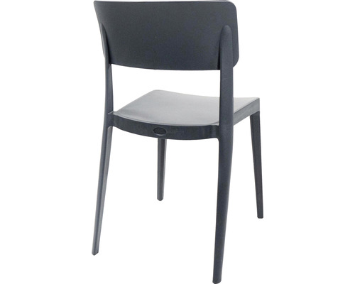 Stol av plast, bakifrån