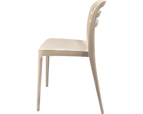 Stol av plast, sidovy