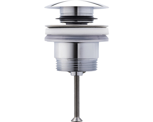 Bottenventil DURAVIT push-open krom metall låsbar 1 1/4"