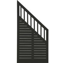 Illustration av en trädgårdsgrind med horisontella och vertikala element