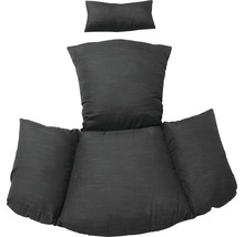 Stolsdynset för hängande korgar, inklusive huvudkudde, sittdyna och sidokuddar