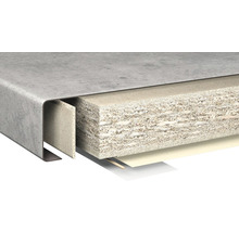 Arbetsbänk med trästruktur i tvärsnitt