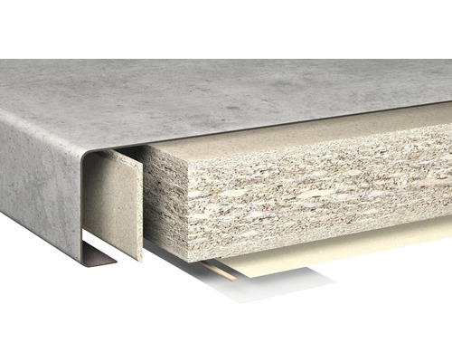 Tvärsnitt av en bänkskiva