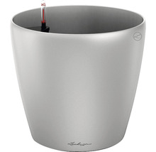 Självvattnande blomkruka LECHUZA Classico Premium plast Ø60x55,5cm silver inkl. substrat