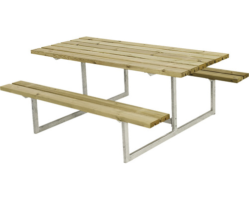 Picknickbord PLUS Basic trä/stål 177cm tryckimpregnerat