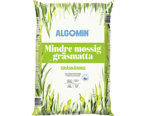 Gräsmattegödsel ALGOMIN Mindre Mossig Gräsmatta 13kg Algomin Gödningsmedel för mindre mossig gräsmatta