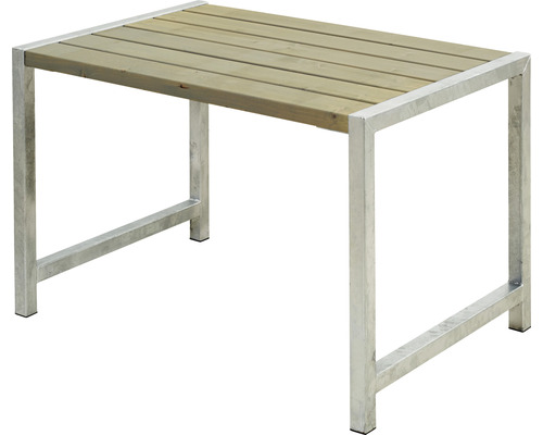 Cafébord PLUS trä/stål 127cm gråbrun