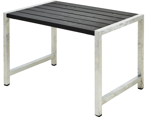 Cafébord PLUS trä/stål 127cm svart