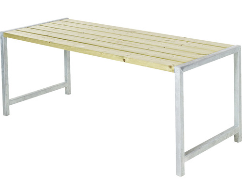 Trädgårdsbord PLUS trä/stål 186cm tryckimpregnerat