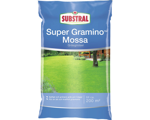 Gräsmattegödsel SUBSTRAL Super Gramino Mossa 6,25kg Förpackning Substral Super Gramino Moss gräsmattegödsel