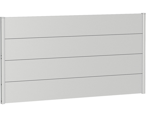 Skärmvägg BIOHORT aluminium 180x90cm silver-metallic