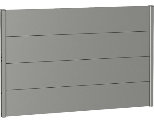 Skärmvägg BIOHORT aluminium 150x90cm kvartsgrå-metallic