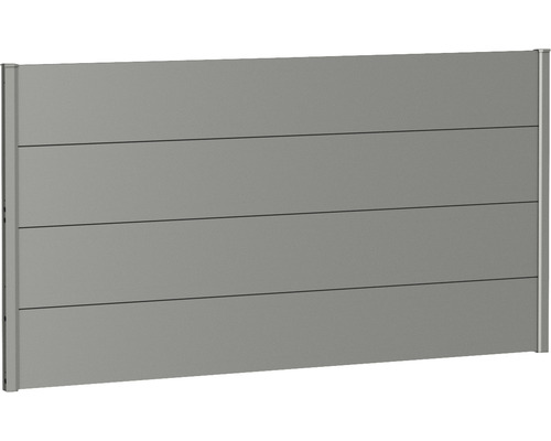Skärmvägg BIOHORT aluminium 180x90cm kvartsgrå-metallic