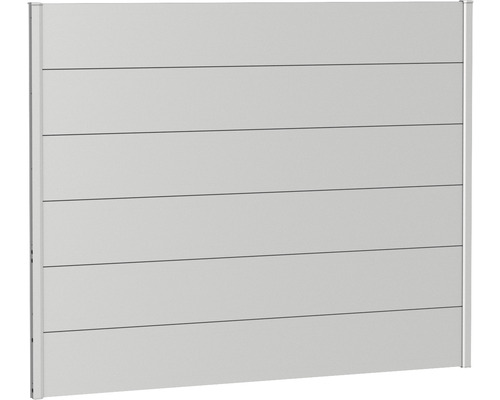 Skärmvägg BIOHORT aluminium 180x135cm silver-metallic