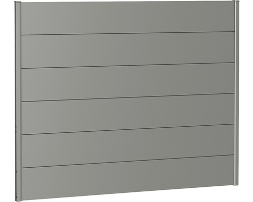 Skärmvägg BIOHORT aluminium 180x135cm kvartsgrå-metallic