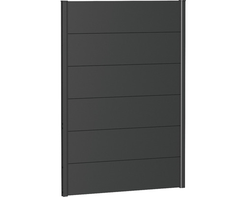 Skärmvägg BIOHORT aluminium 100x135cm mörkgrå-metallic Trädgårdsstaket av aluminium