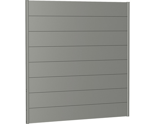 Skärmvägg BIOHORT aluminium 180x180cm kvartsgrå-metallic