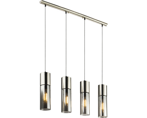 Pendellampa med fyra lampor och cylindrar