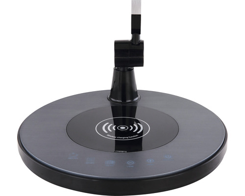 Bordslampa med trådlös laddningsfunktion