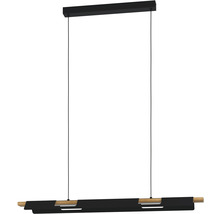 Pendellampa av trä och metall