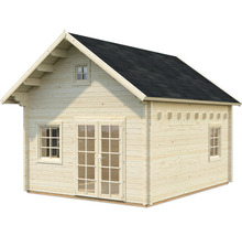 Attefallshus PALMAKO Kendra 19,9m² (inv.18,4 + 17,6m²) inkl. golv 399x499cm obehandlad